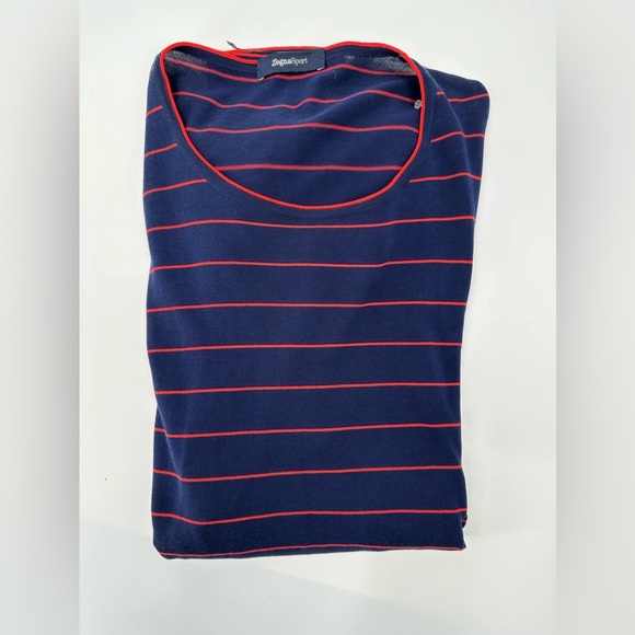 Ermenegildo Zegna Sport lightweight see-through striped sweater slimfit XL (Bv2) - Picture 5 of 8